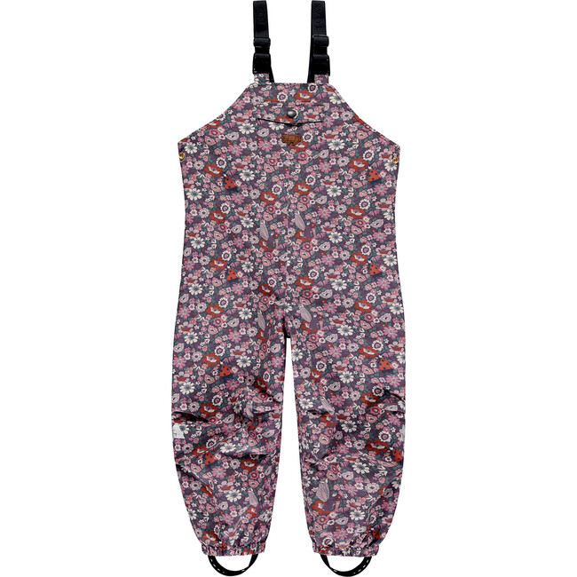 Waterproof Dungarees, Wild Pink Rose Garden - Overalls - 1
