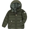 Eco-Reversible Puffer, Matte Antique Olive And Sage - Parkas - 1 - thumbnail