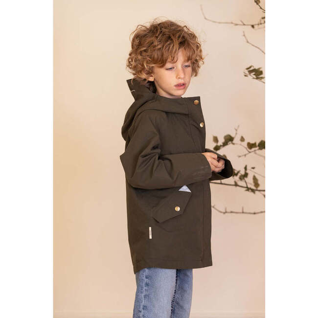 3-in-1 Raincoat, Antique Olive And Shortbread Sherpa