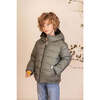 Eco-Reversible Puffer, Matte Antique Olive And Sage - Parkas - 4