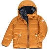 Eco-Reversible Puffer, Matte Ink Navy And Honey - Parkas - 3