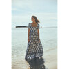 Womens Pomelo Dress, White & Blue - Dresses - 2