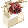 Large Sparkle Bee Napkin Ring, Ruby - Tabletop - 1 - thumbnail