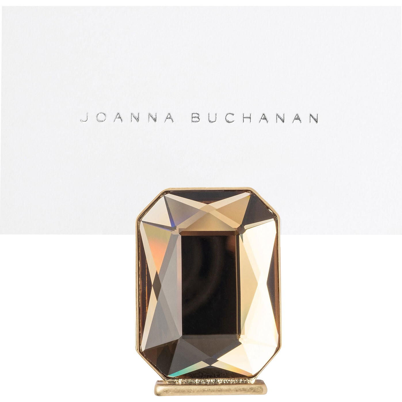 Single Gem Placecard Holder, Topaz - Tabletop - 1