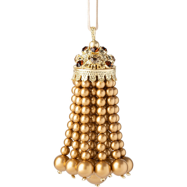 Hanging Pearl Tassel, Gold