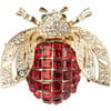 Large Sparkle Bee Napkin Ring, Ruby - Tabletop - 3