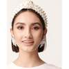 Women's Woven Pearl Knotted Headband, Ivory - Hair Accessories - 2