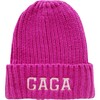 Women's Personalized Chunky Beanie, Pink - Hats - 1 - thumbnail