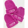 Women's Personalized Chunky Beanie, Pink - Hats - 4