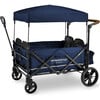 Pull & Push Quad Stroller Wagon 4 Seater, Navy - Travel Systems - 1 - thumbnail