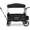 Pull & Push Quad Stroller Wagon 4 Seater, Black - Travel Systems - 2