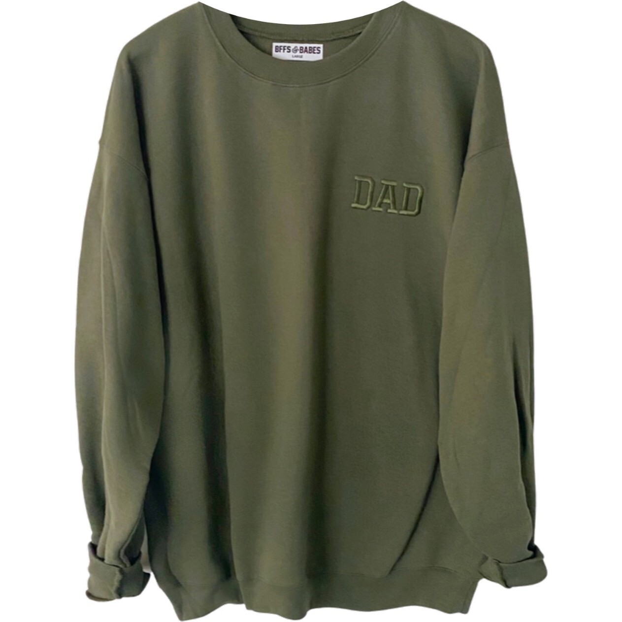 Adult Olive-You Stitch, Custom Embroidered Sweatshirt - Sweatshirts - 1