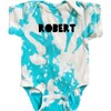 Personalized Tie-Dye Bodysuit, Blue Tie-Dye - Onesies - 3