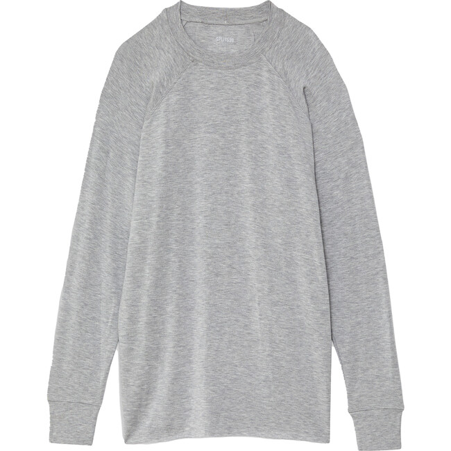 Warm Up Fleece Tunic, Heather Grey - Sweatshirts - 1