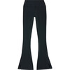 Raquel High Waist Flare w/ Split Hem, Black - Leggings - 1 - thumbnail