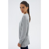 Warm Up Fleece Tunic, Heather Grey - Sweatshirts - 2