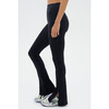 Raquel High Waist Flare w/ Split Hem, Black - Leggings - 2