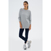 Warm Up Fleece Tunic, Heather Grey - Sweatshirts - 4