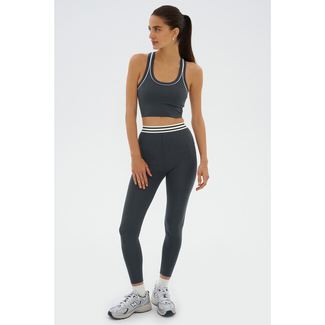 Bailey High Waist Active Rib 7/8, Heather Grey - Leggings - 4