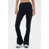 Raquel High Waist Flare w/ Split Hem, Black - Leggings - 5