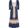 Blue Hill Dress, Ditzy Stripe Midnight - Dresses - 1 - thumbnail