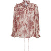 Michelle Blouse, Jacobean Toile Blush - Blouses - 1 - thumbnail