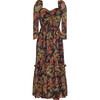 Estela Dress, Multi Jacobean Black - Dresses - 1 - thumbnail