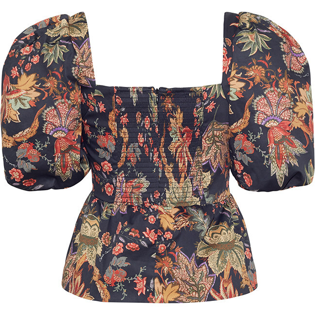 Alexis Top, Multi Jacobean Black - T-Shirts - 2