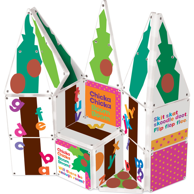 Chicka Chicka Boom Boom Magna-Tiles® Structures® Set, Age 3+, 19 Pieces by CreateOn - Magnetic Tiles - 3