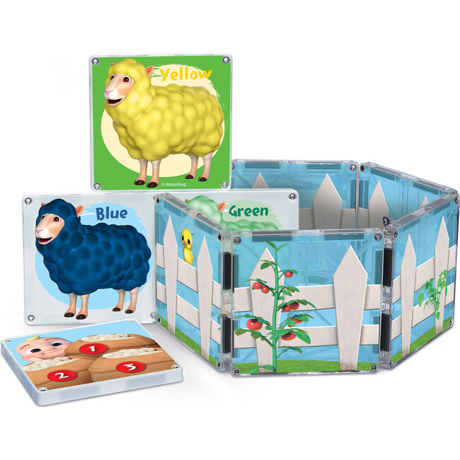 CoComelon® Farmyard Songs Magna-Tiles Structure Set, Ages 3+, 19 Pieces by CreateOn - Magnetic Tiles - 4