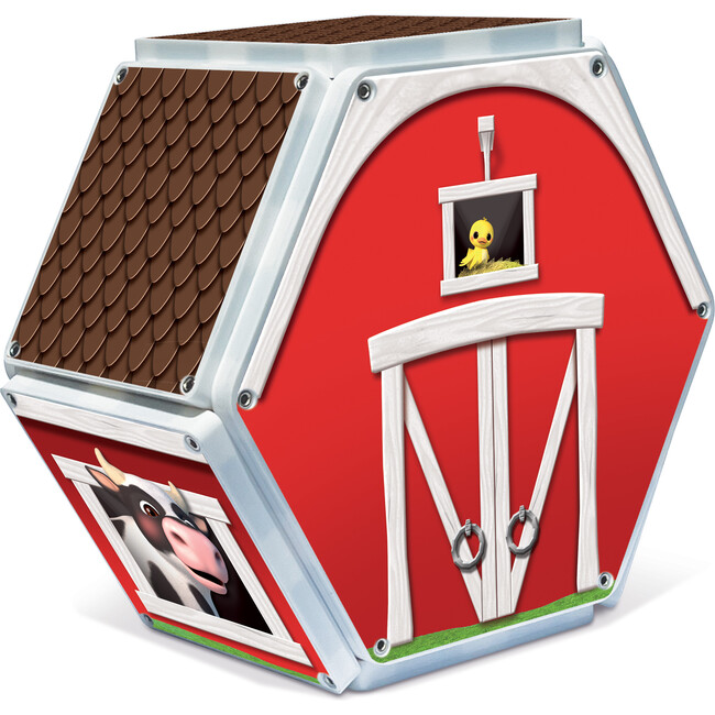 CoComelon® Farmyard Songs Magna-Tiles Structure Set, Ages 3+, 19 Pieces by CreateOn - Magnetic Tiles - 5