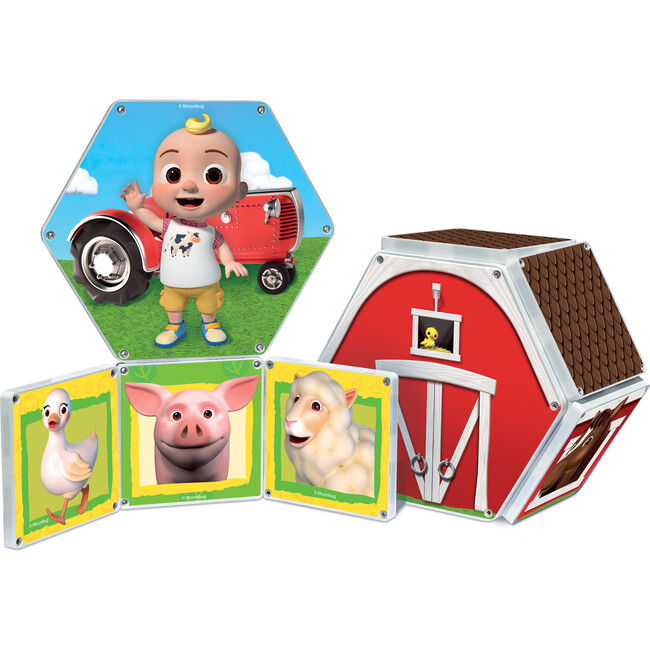 CoComelon® Farmyard Songs Magna-Tiles Structure Set, Ages 3+, 19 Pieces by CreateOn - Magnetic Tiles - 8