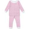 Ava Pima Cotton Pajama Pant Set, Soccer Shots Pink - Pajamas - 1 - thumbnail