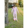 Ava Pima Cotton Pajama Pant Set, Soccer Shots Pink - Pajamas - 3