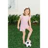 Emery Pima Cotton Short Set, Soccer Shots Pink - Mixed Apparel Set - 5