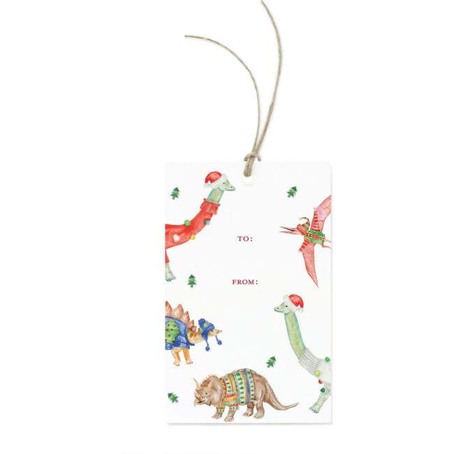 Festive Dinosaurs Gift Tags