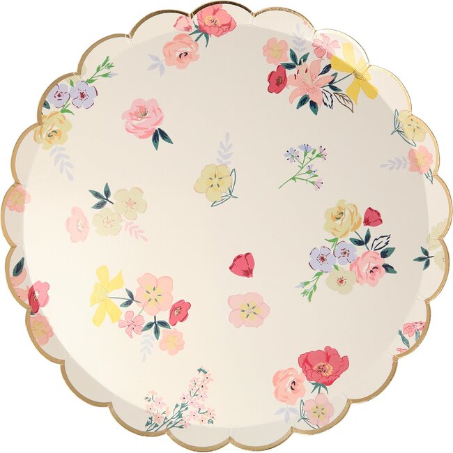 Set of 8 English Garden Side Plates, Multi - Tableware - 4