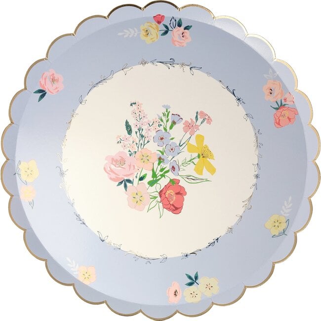 Set of 8 English Garden Dinner Plates, Multi - Tableware - 4