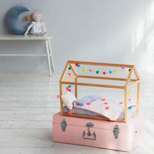 Wooden Bed Dolly Accessory - Doll Accessories - 6