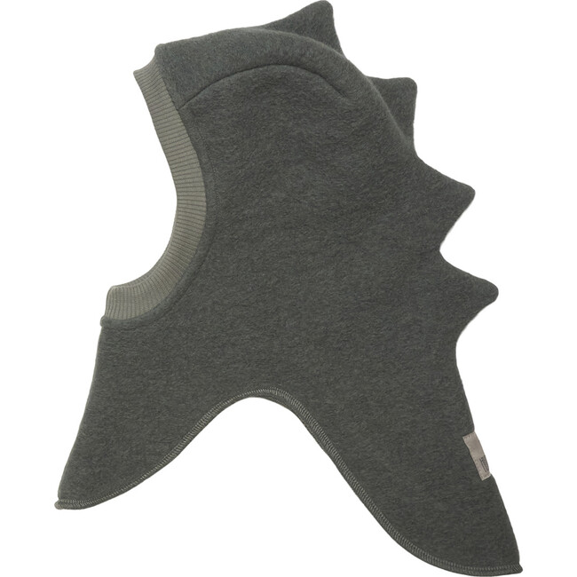 Dino Wool Balaclava With Cotton On The Inside, Agave Green