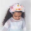 Floral Headband, Tulle/Pom Pom - Hair Accessories - 3