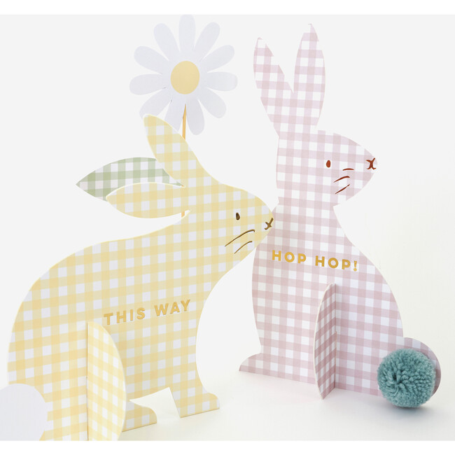 Gingham Bunnies Egg Hunt Kit - Easter Baskets - 5