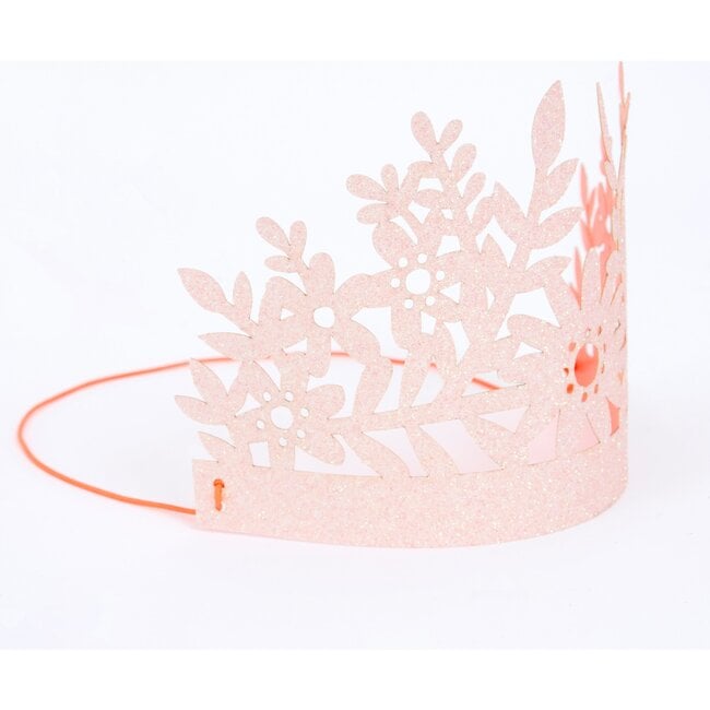 Pink Glitter Crown - Party Accessories - 2