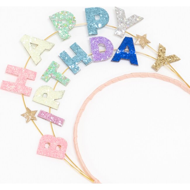 Happy Birthday Glitter Headband - Party Accessories - 2
