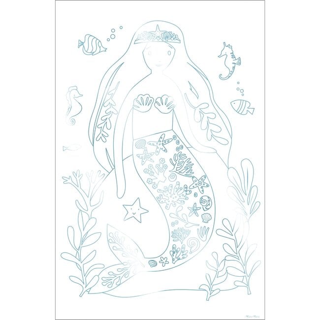 Mermaid Colouring Posters - Party Accessories - 2