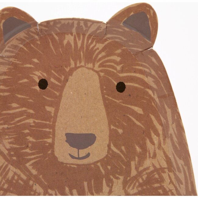 Brown Bear Plates - Party Accessories - 2
