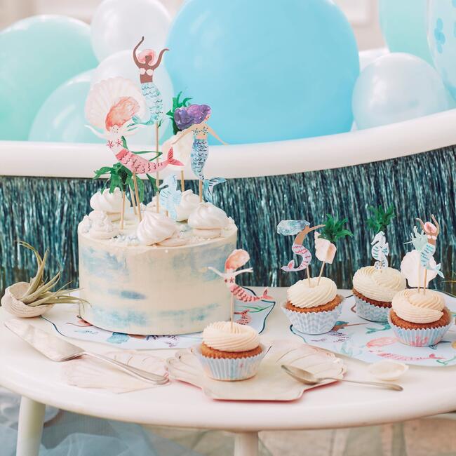 Mermaid Cake Toppers - Party Accessories - 4