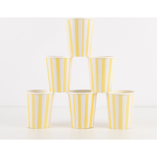 Yellow Stripe Cups - Drinkware - 2