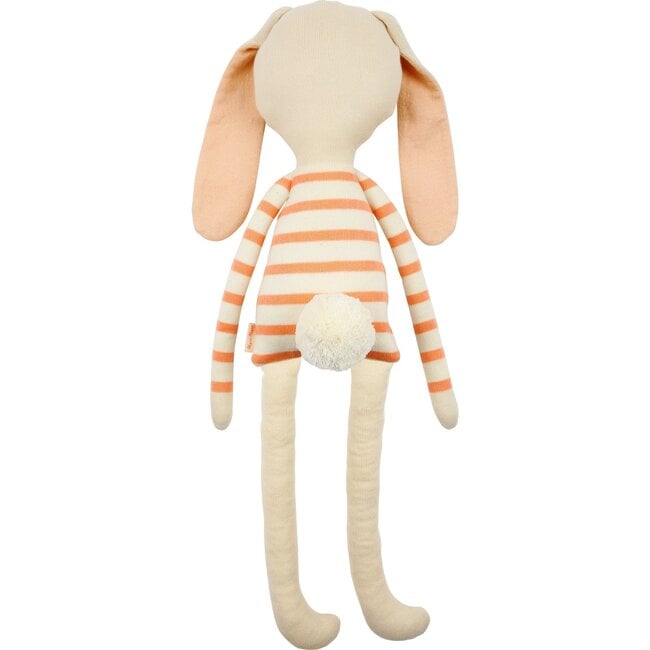 Alfalfa Large Knit Bunny, Coral - Plush - 5