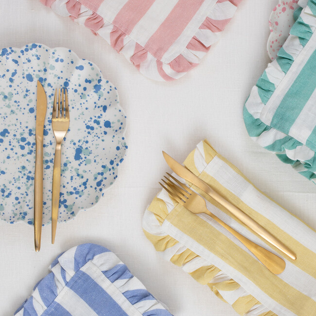 Stripe Ruffle Napkin Set, Multi - Tabletop - 2